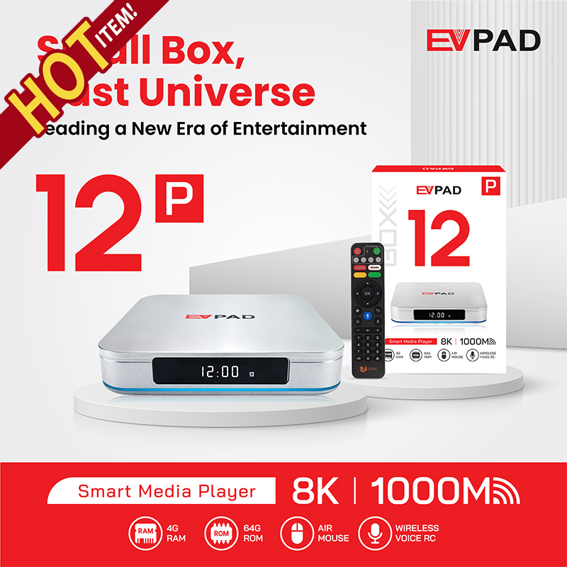 Boite TV EVPAD 12P
